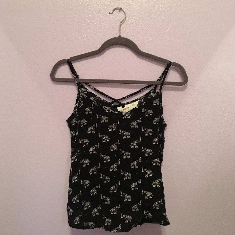 H&M Coachella Collection Elephant tank top